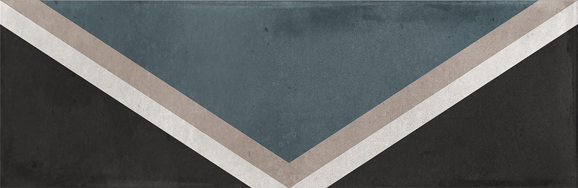 Wandfliese SMALL Rhombus trend black 6,5x20