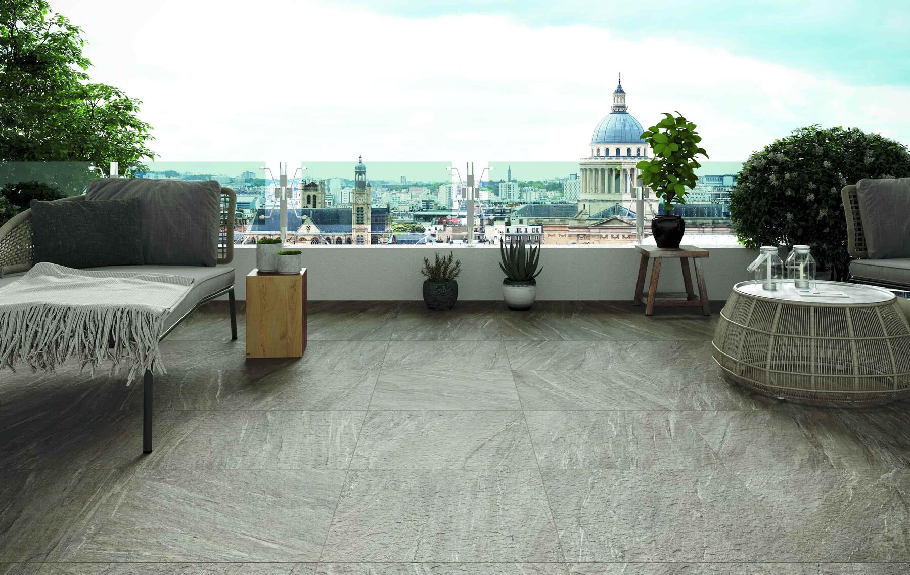 Outdoor-Fliese WALS Grigio 60x120
