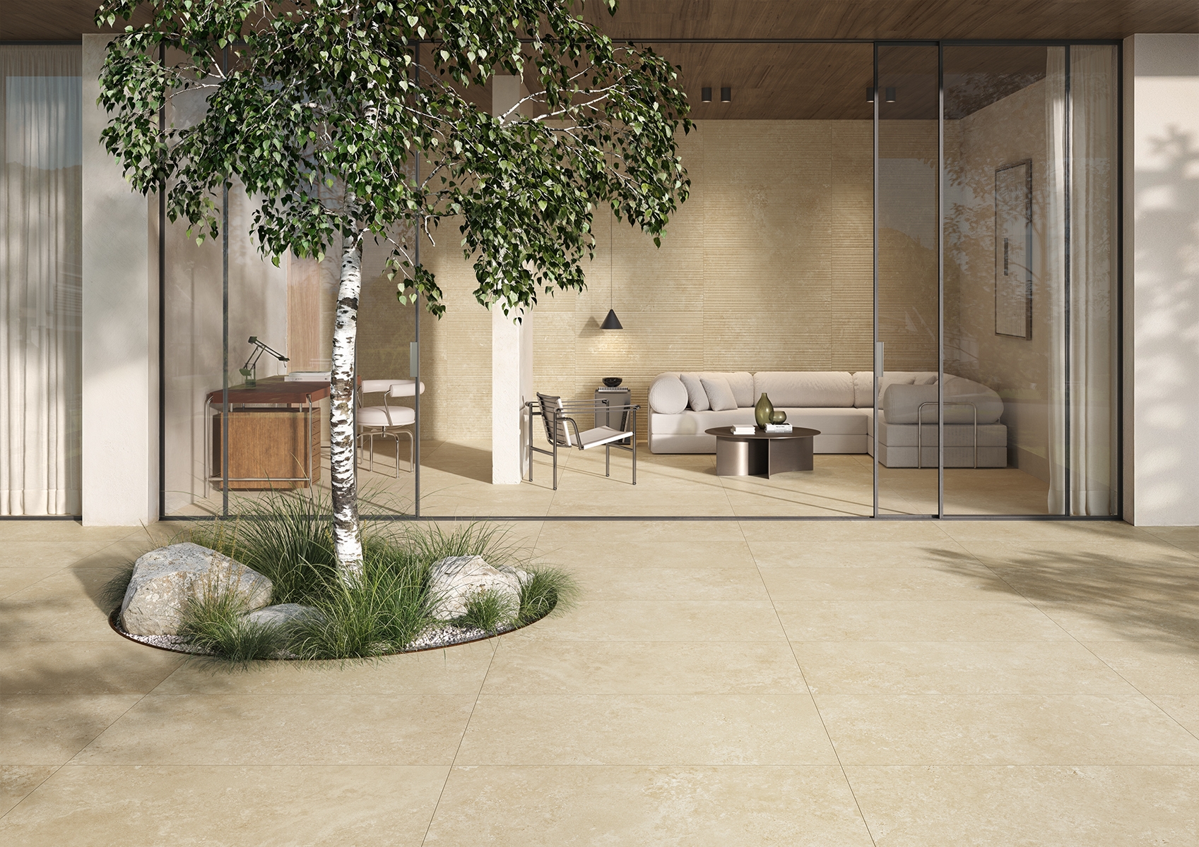 Bodenfliese TREVI Stick beige 60x120