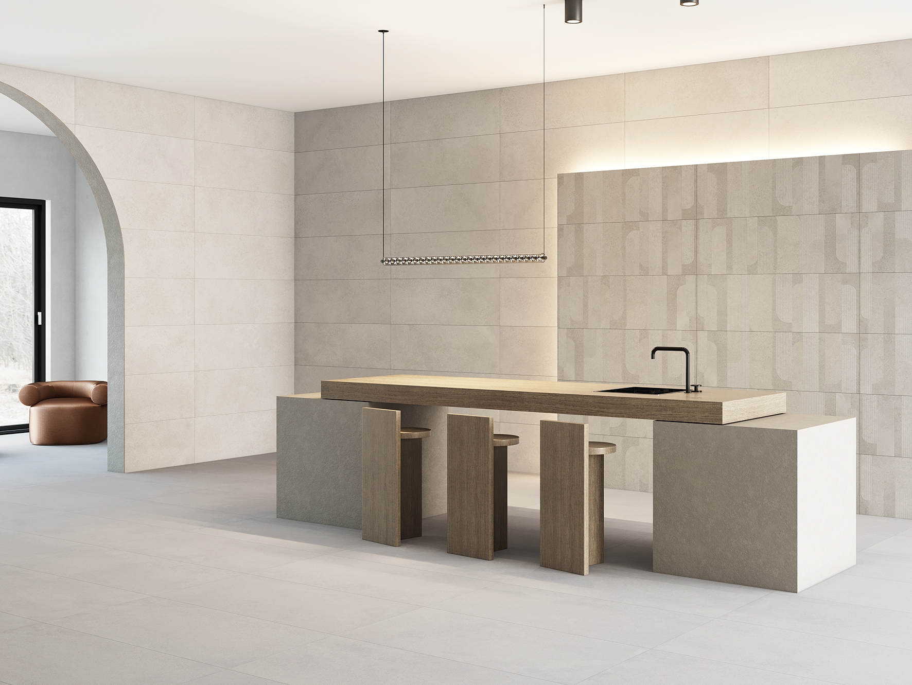 Wandfliese MATERIA blanco 40x120