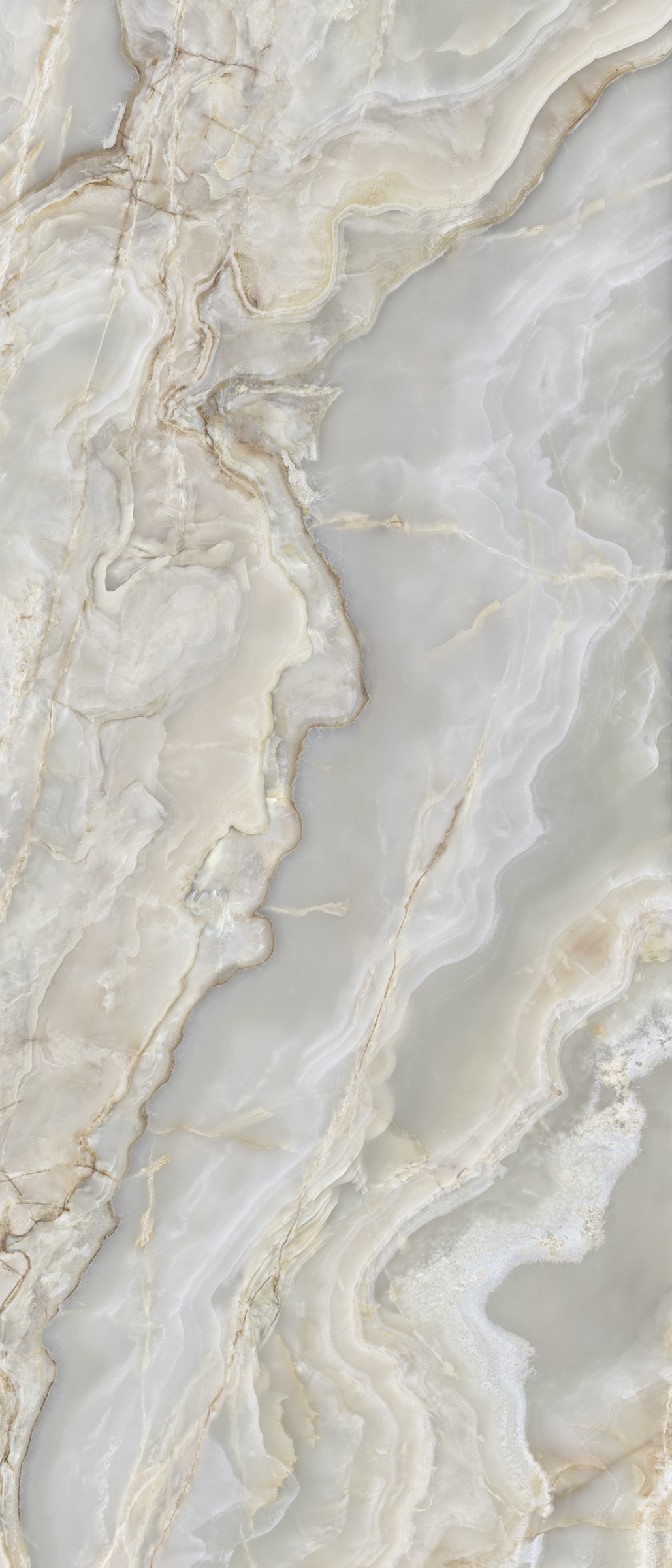 Wandfliese ONICE IRIDE argento 120x280