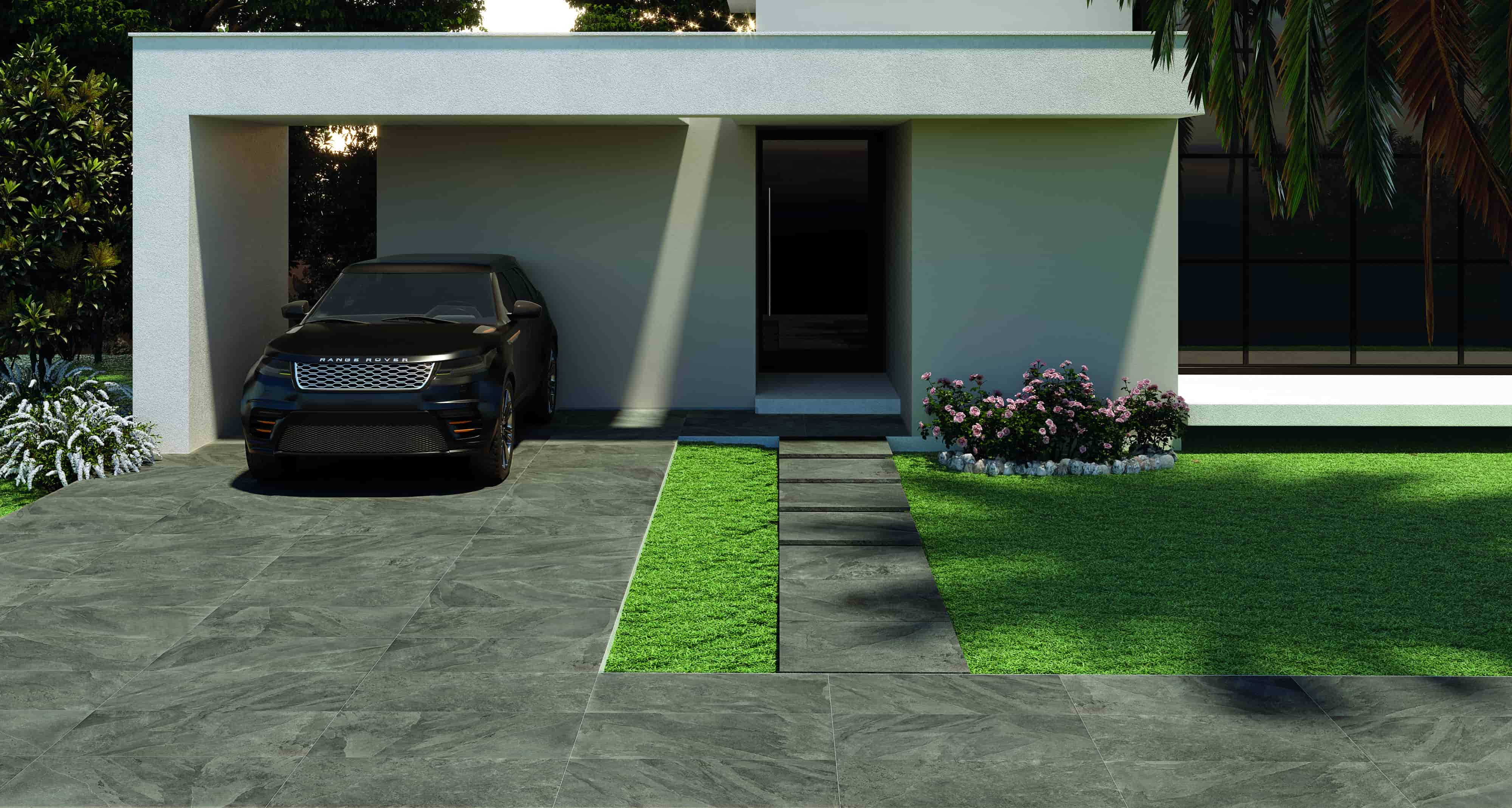 Outdoor-Fliese SLATE Piombo 60x120