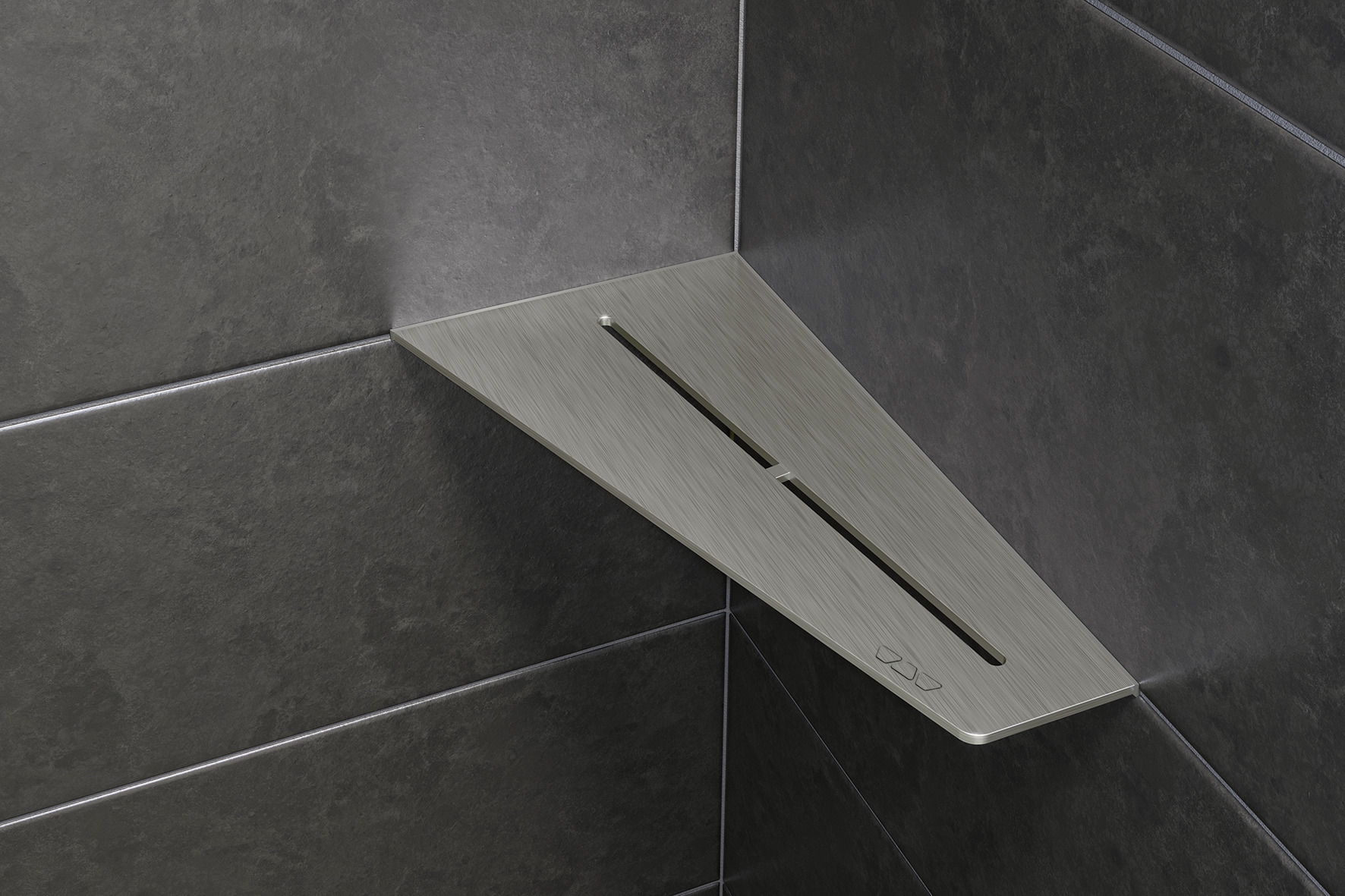 SHELF-E-S3 154x295mm Pure edelstahl gebür