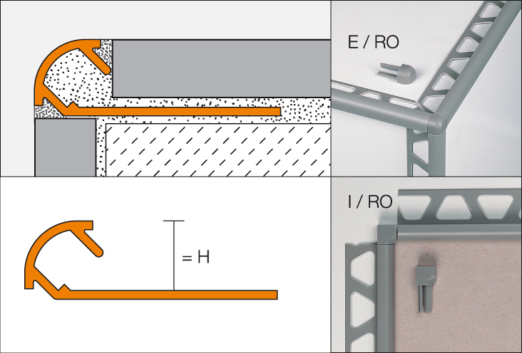 RONDEC-AC 2,5m Dekorprofil MGS H=6mm Radi