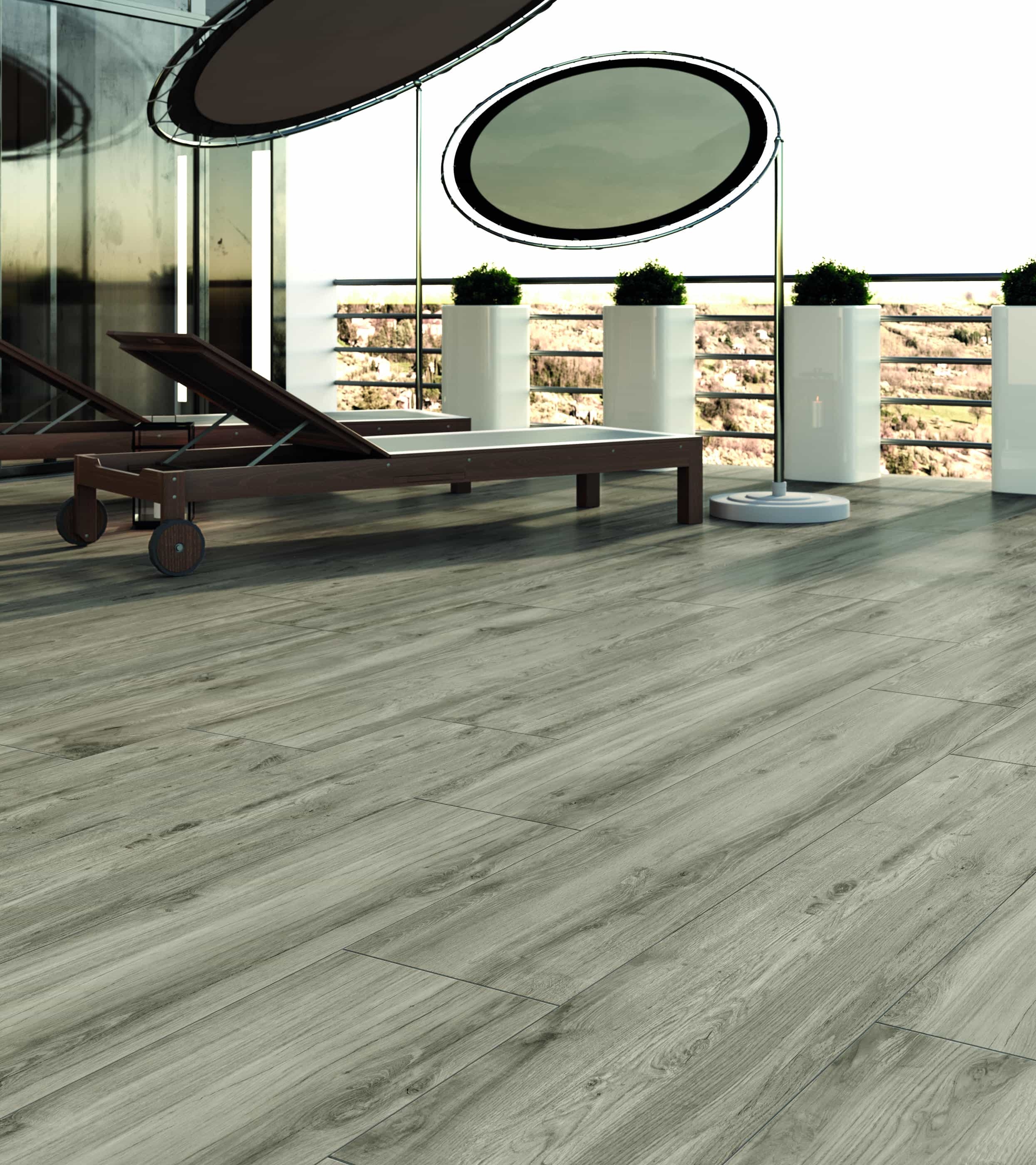 Bodenfliese RUSTIC Grip grey 20x120