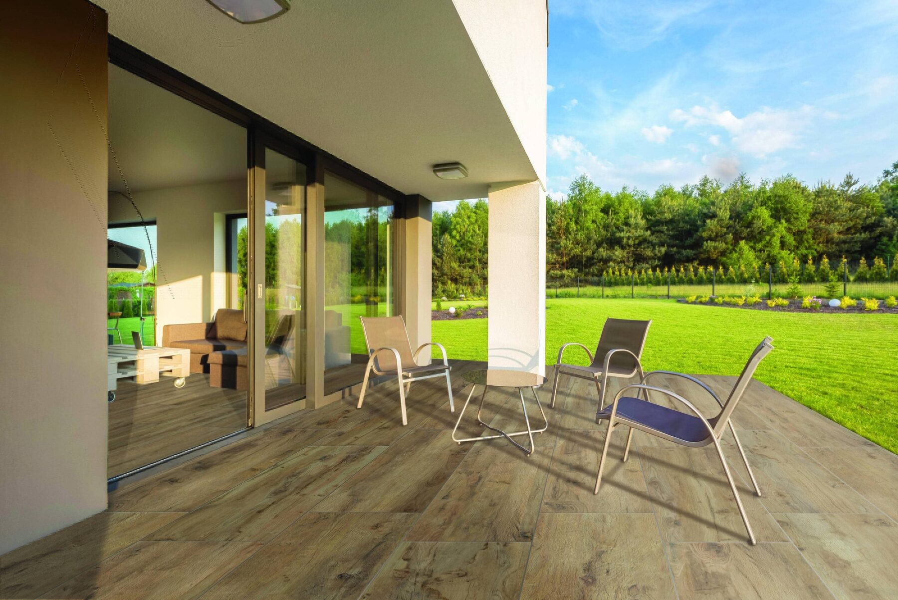 Outdoor-Fliese NATURAL WOOD light 40x120