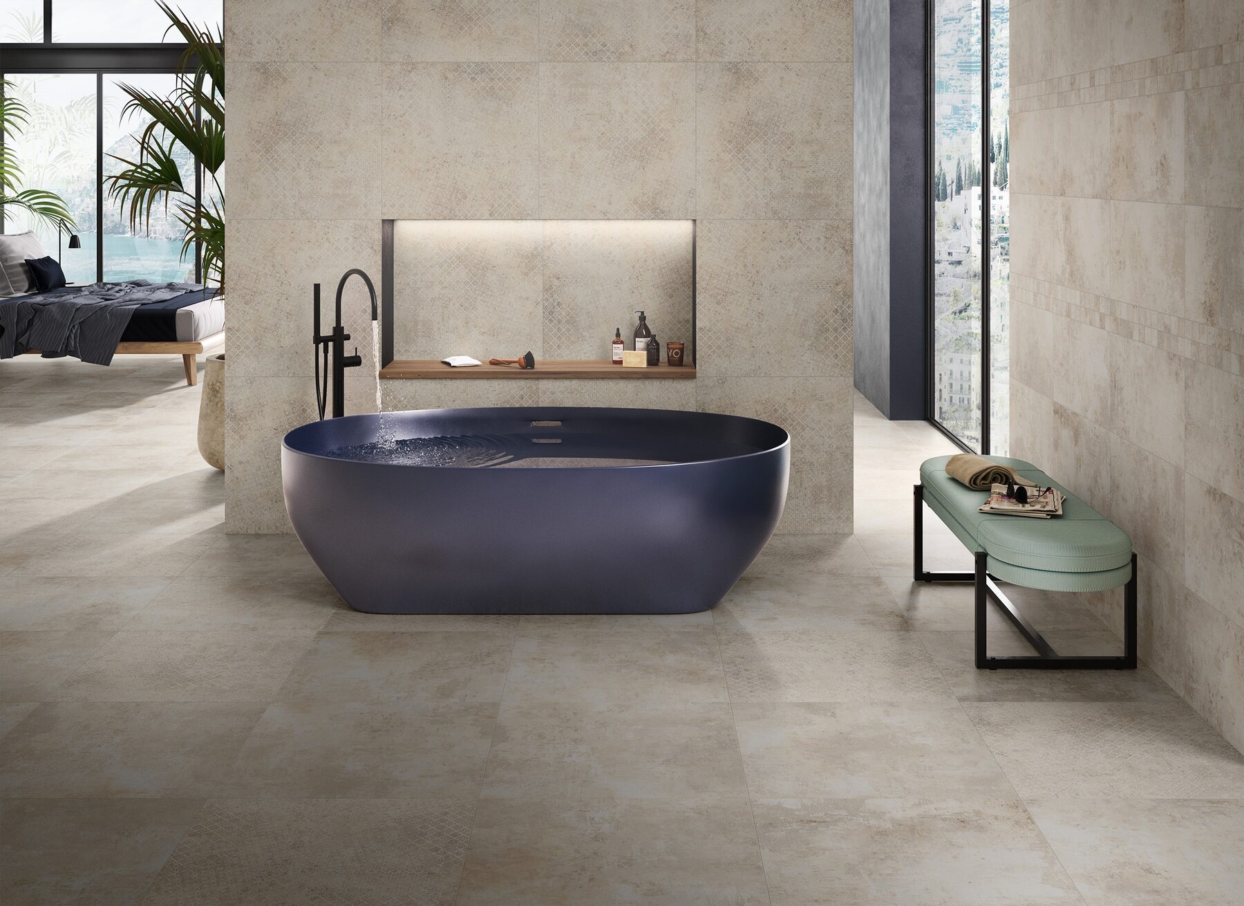 Bodenfliese Paint beige 60x60