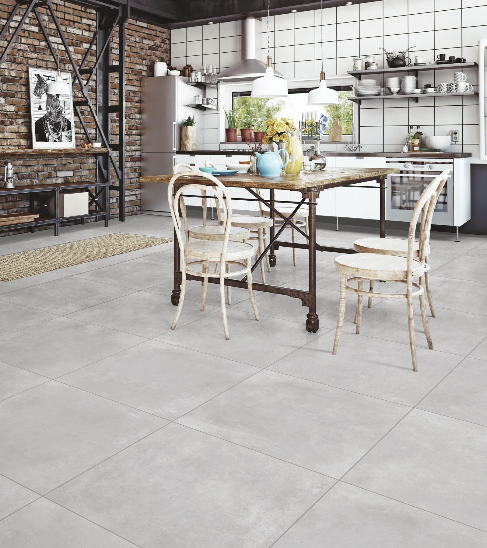 Bodenfliese CONCRETE steel grey 60x60