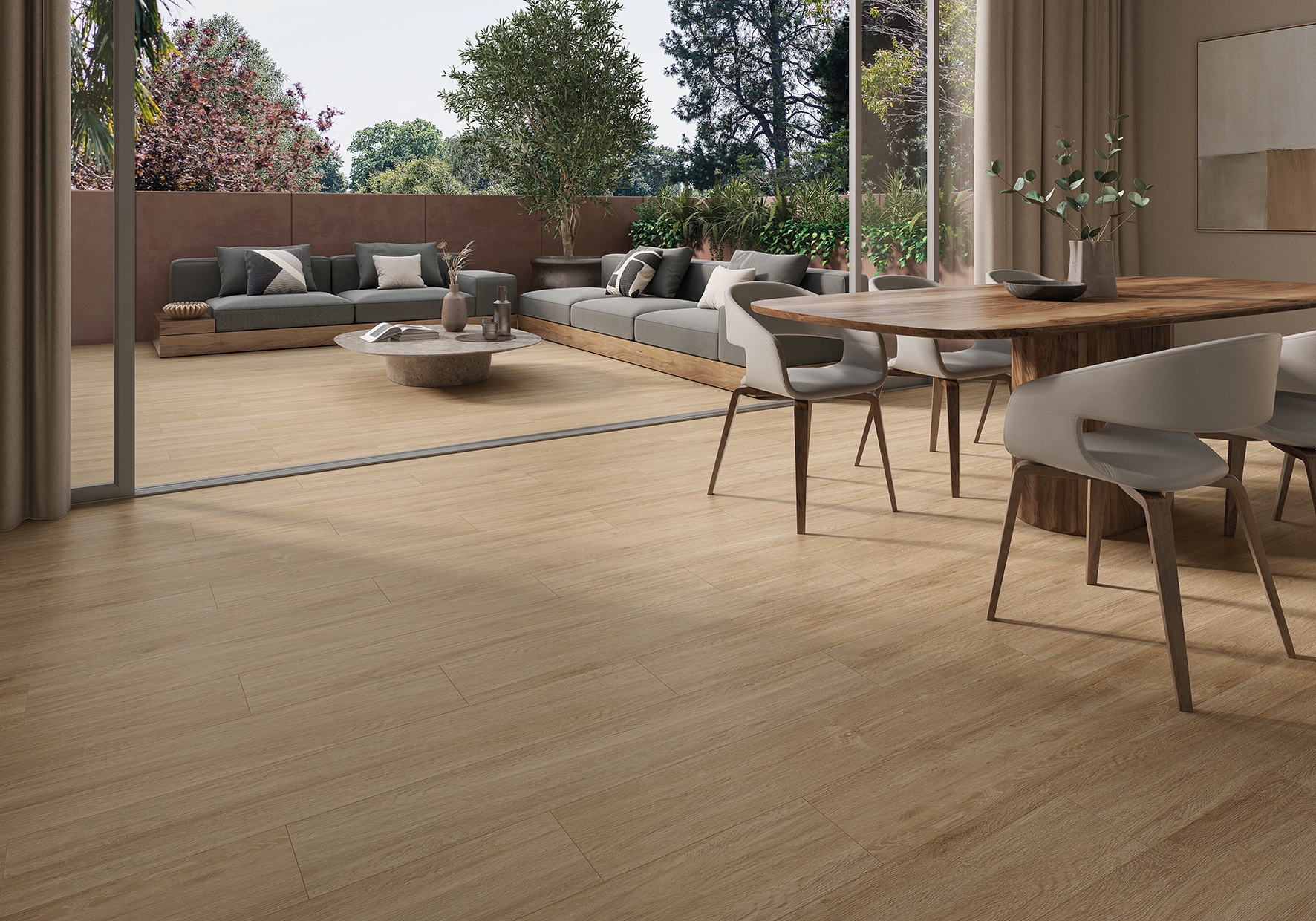 Bodenfliese TIKAL siena 23x120