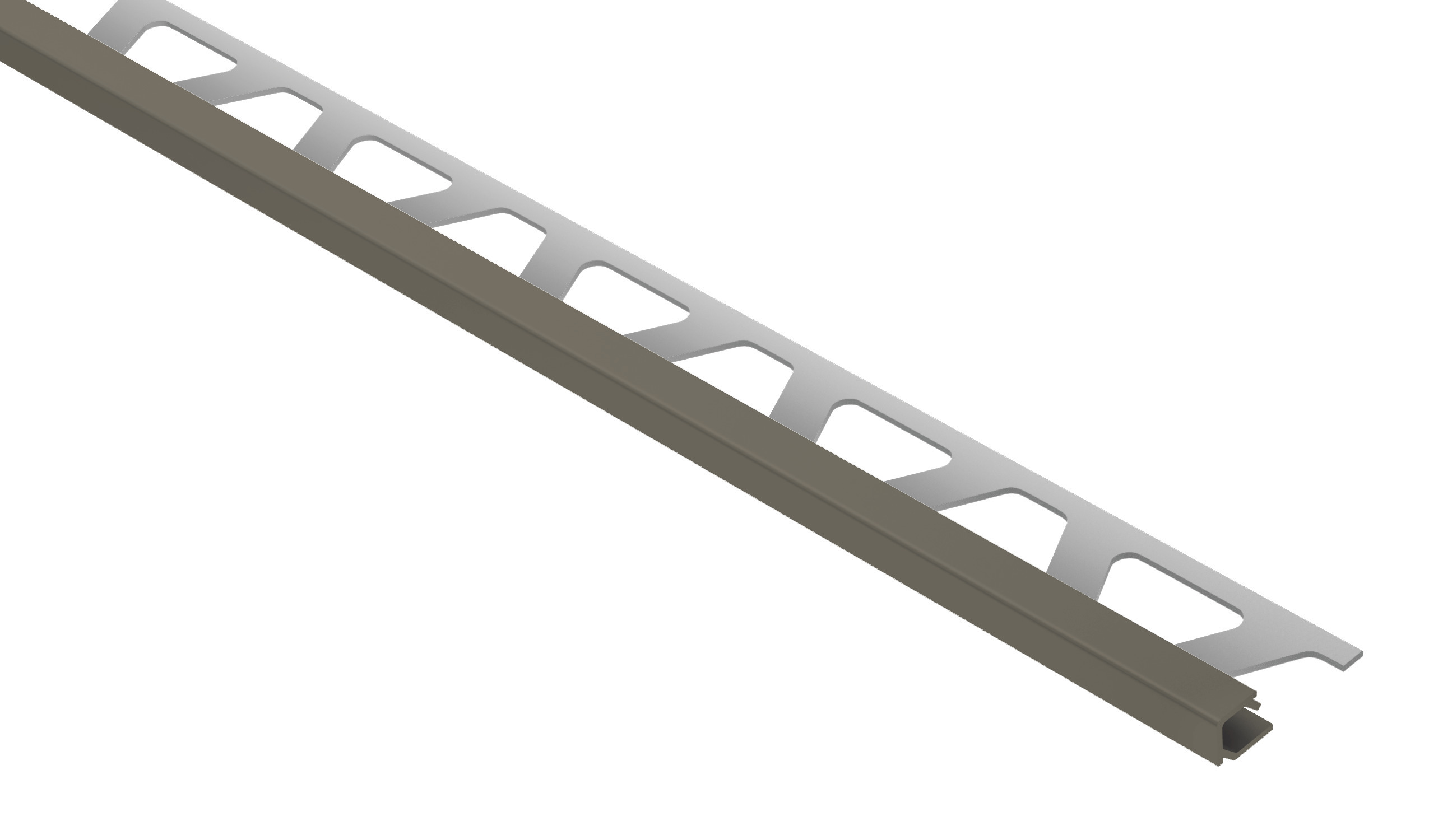 QUADEC-AC 3,0m Dekorprofil quarzgrau H=6m