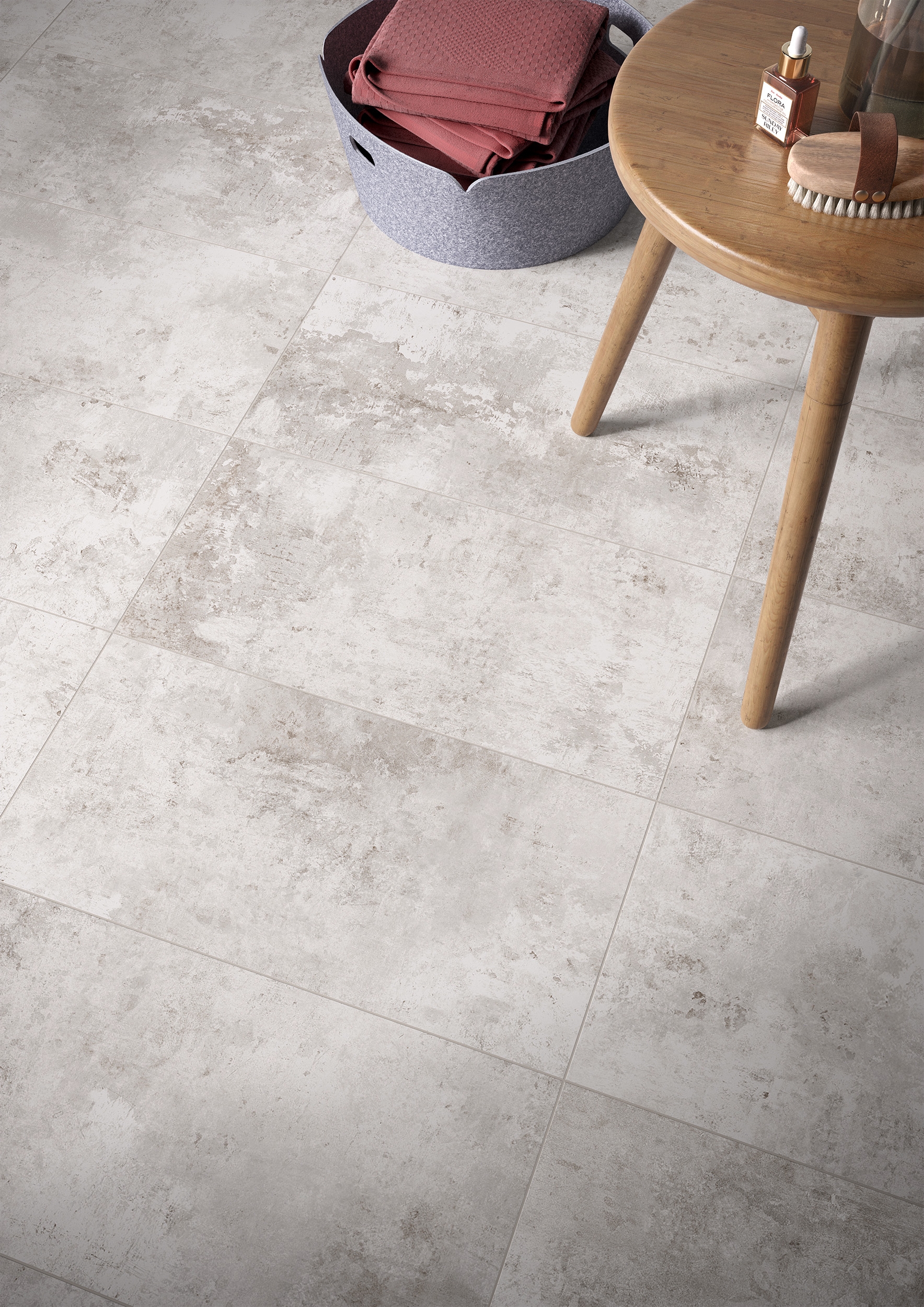 Bodenfliese Paint white 30x60