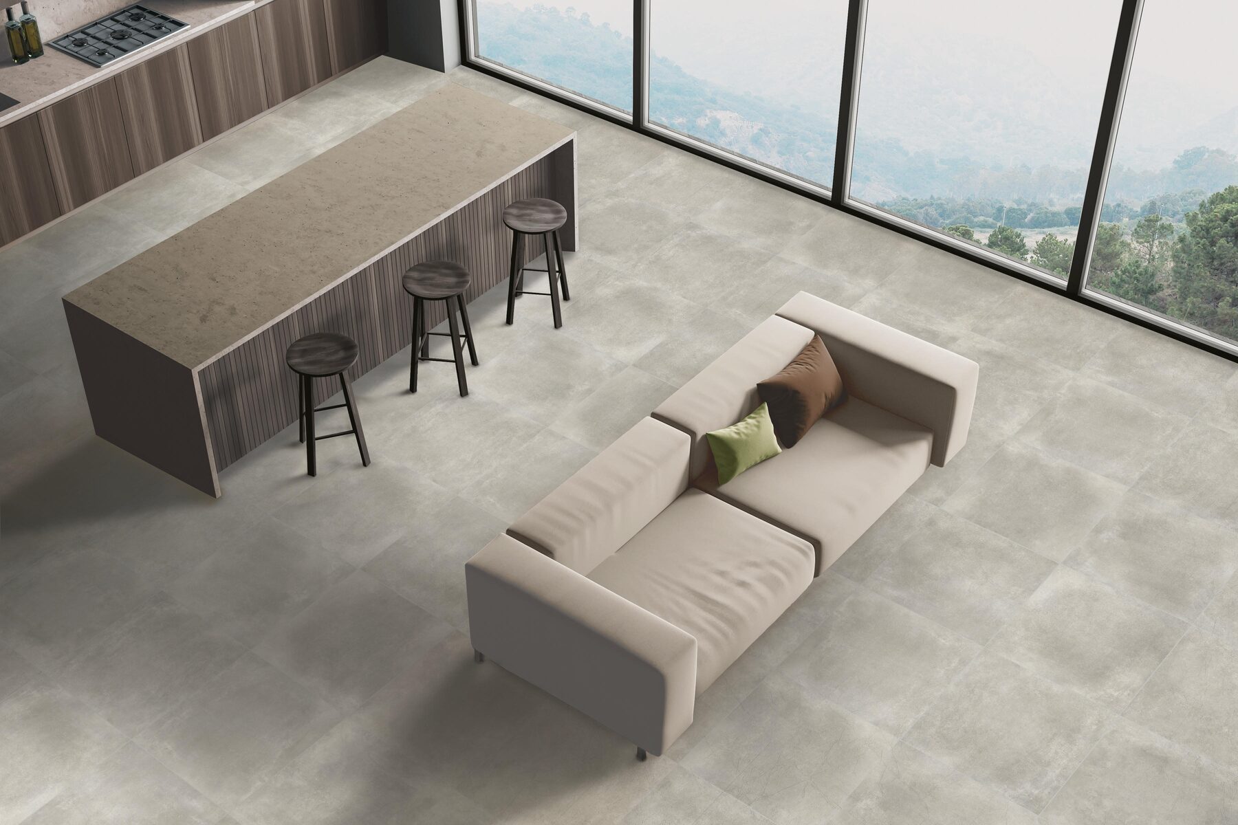 Bodenfliese CONCRETE warm grey 30x60