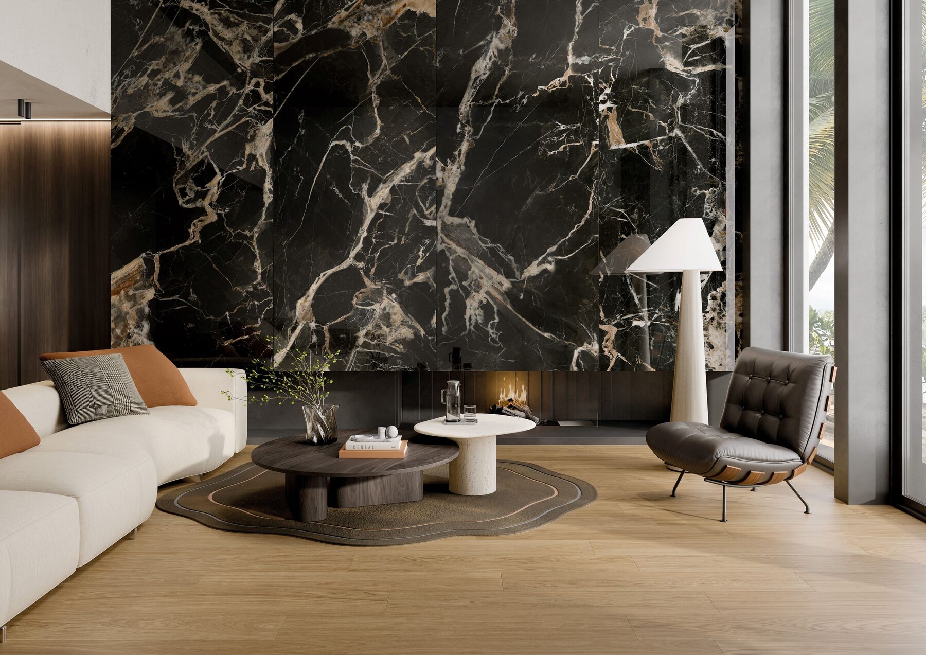 Wandfliese BLACK GOLD 120x280 (nat)