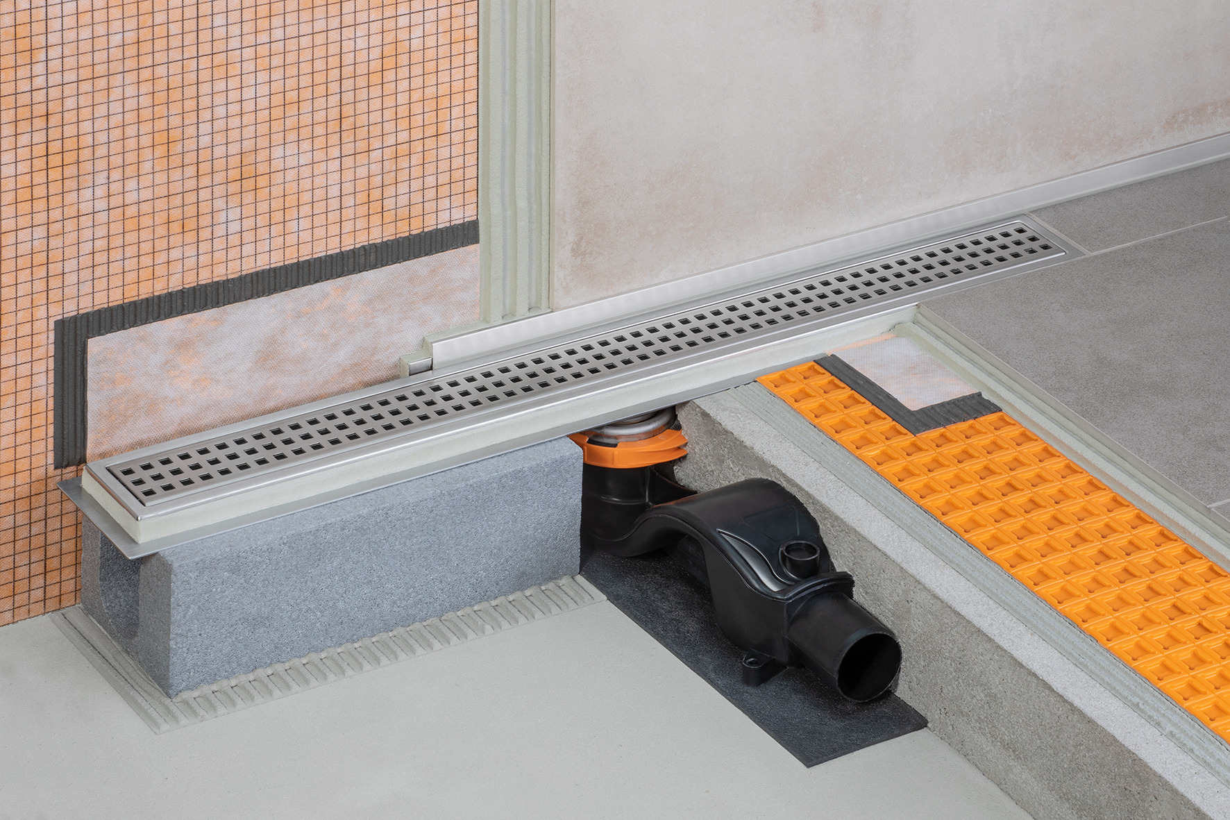 KERDI-LINE F 1000mm horizontal DN50 Geruc