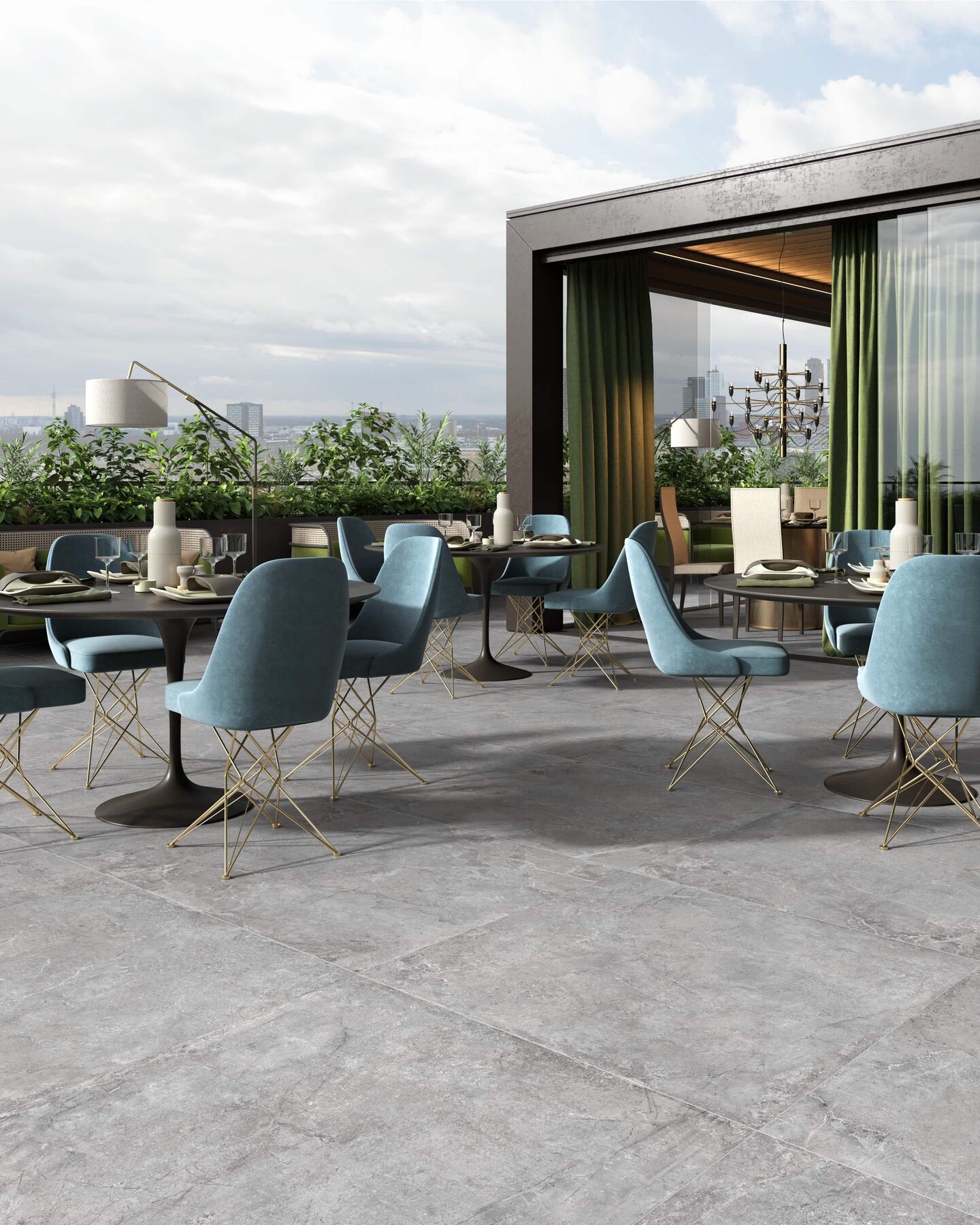 Outdoor-Fliese EVOLUTION grey 100x100