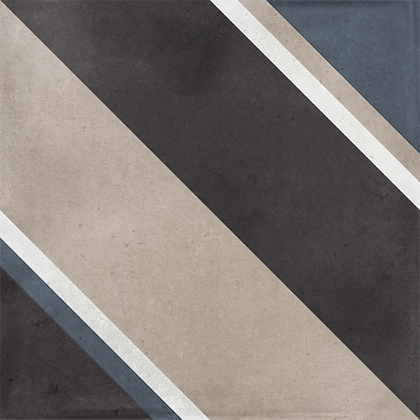Wandfliese SMALL Diagonal black 10x10