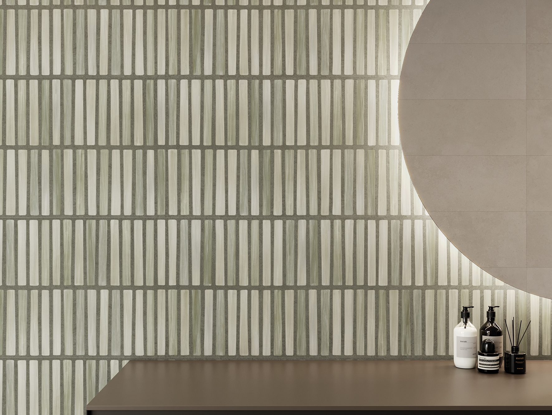 Wandfliese PIGMENTA verde 40x120