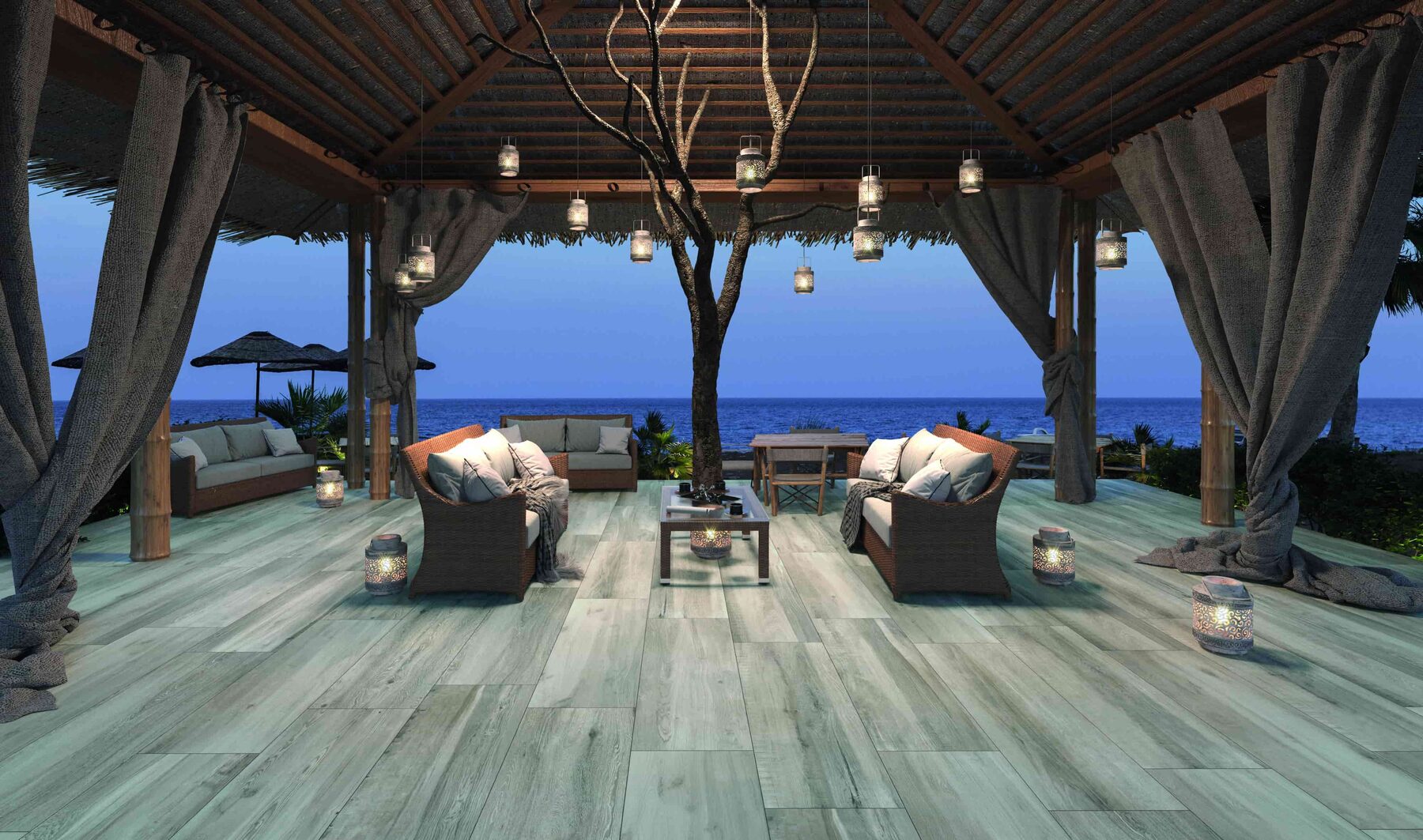 Outdoor-Fliese AEQUA cirrus 40x120