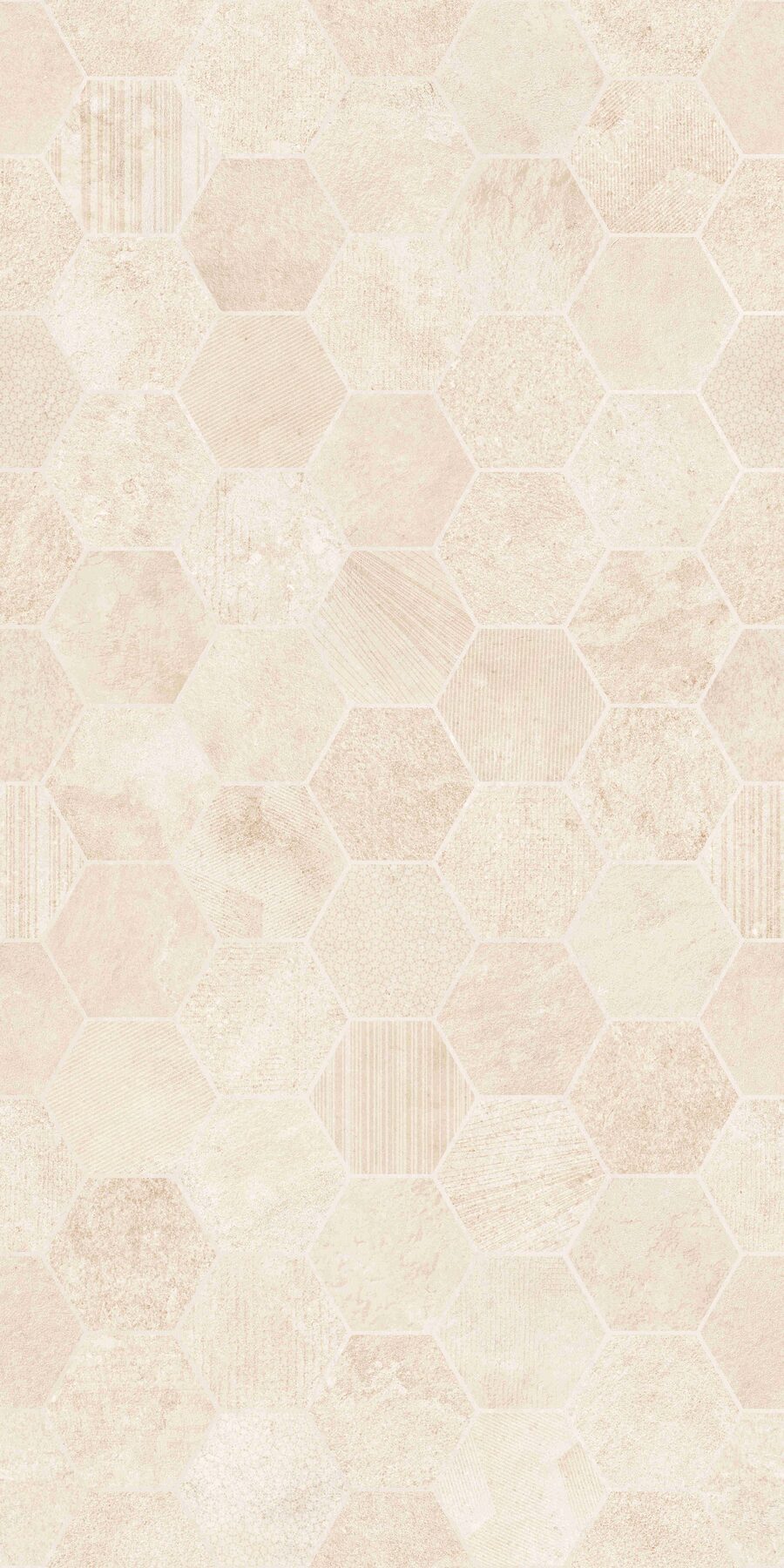 Bodenfliese FRAMEWORK HEXAGON beige 60x120