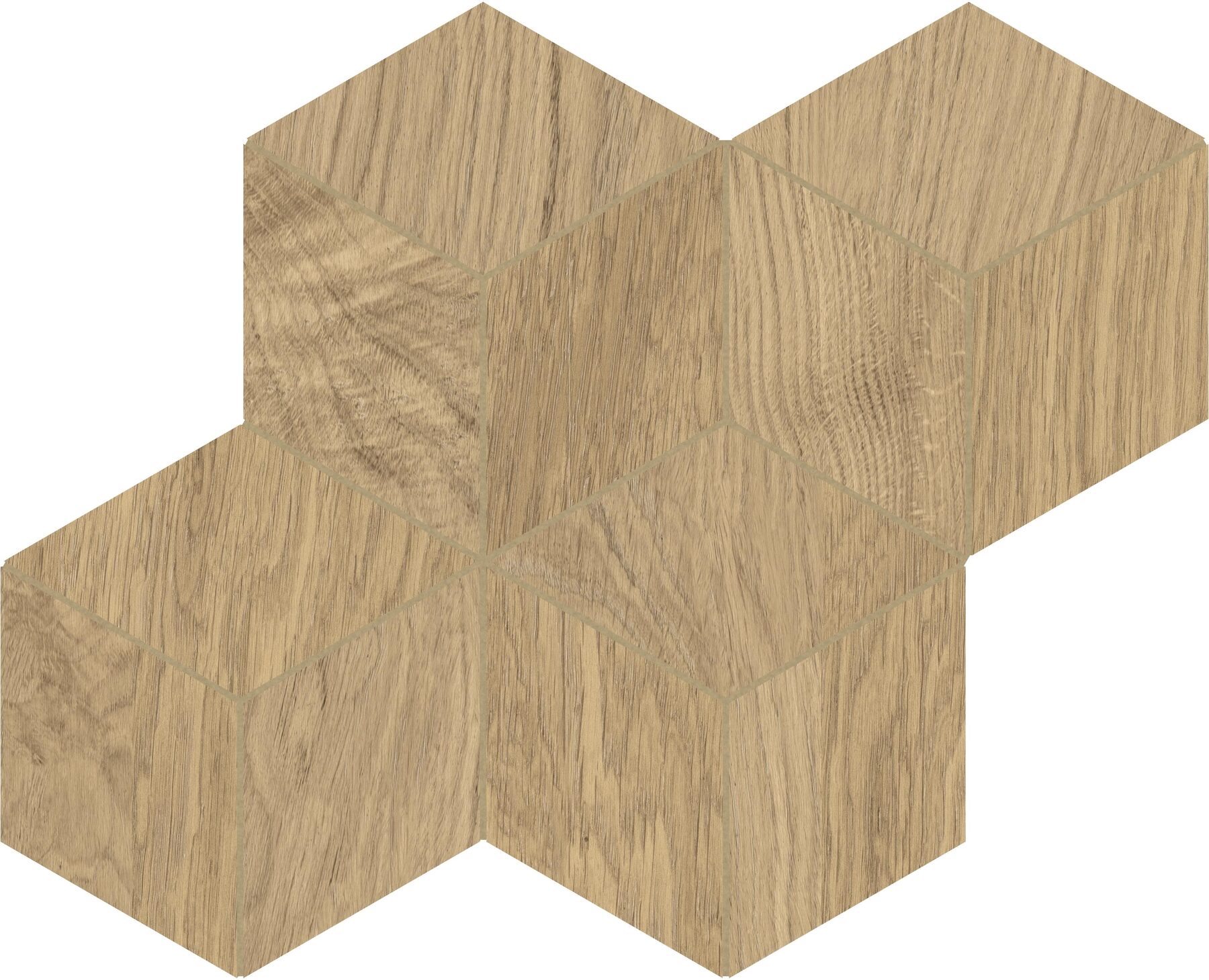 Mosaik Essenze Rombo sequoia 30x25