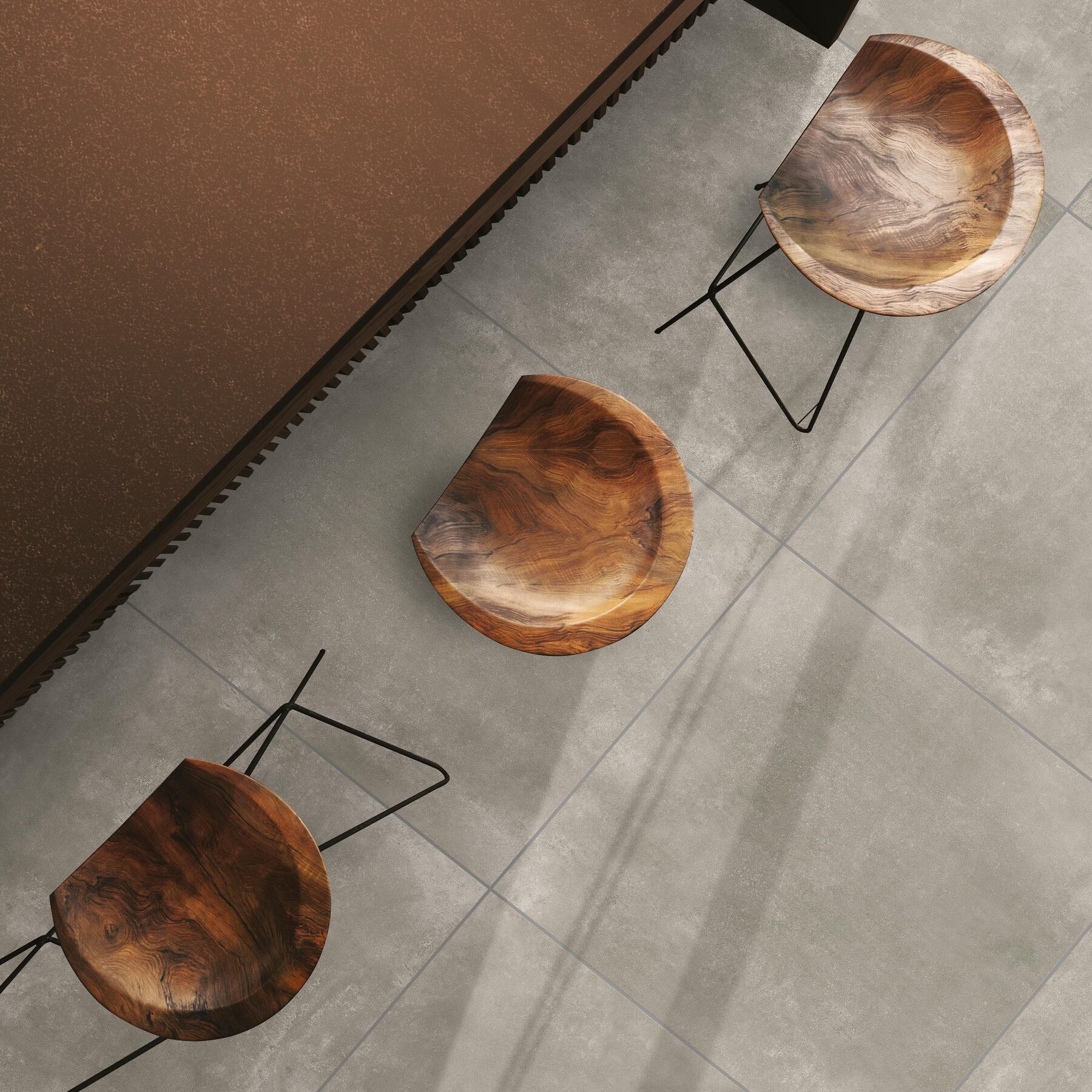 Bodenfliese CONCRETE warm grey 90x90