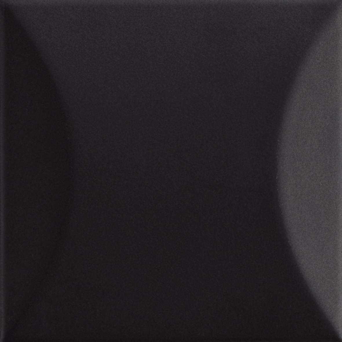 Wandfliese UP black 10x10 cuscino glossy