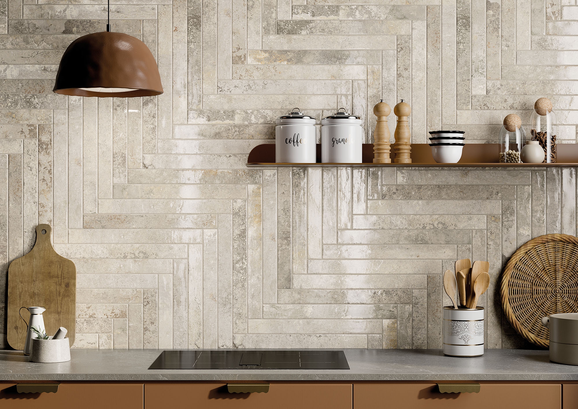 Wandfliese KIST LUX ivory 5x45