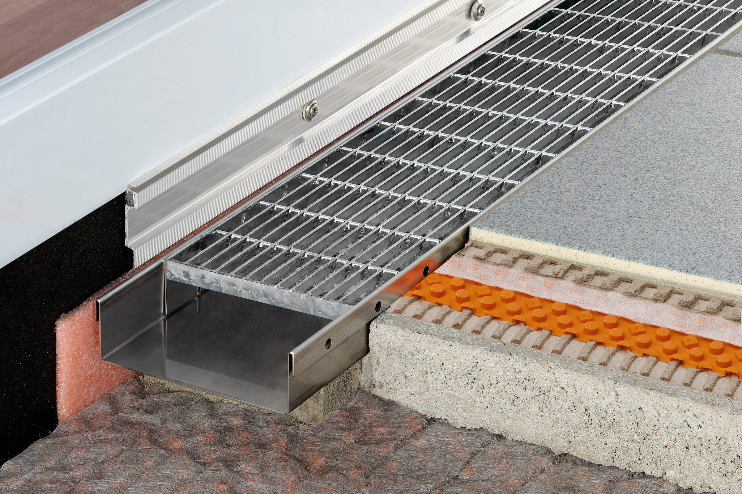 TROBA-LINE-TLGR 2,0m Drainrost verzinkt H