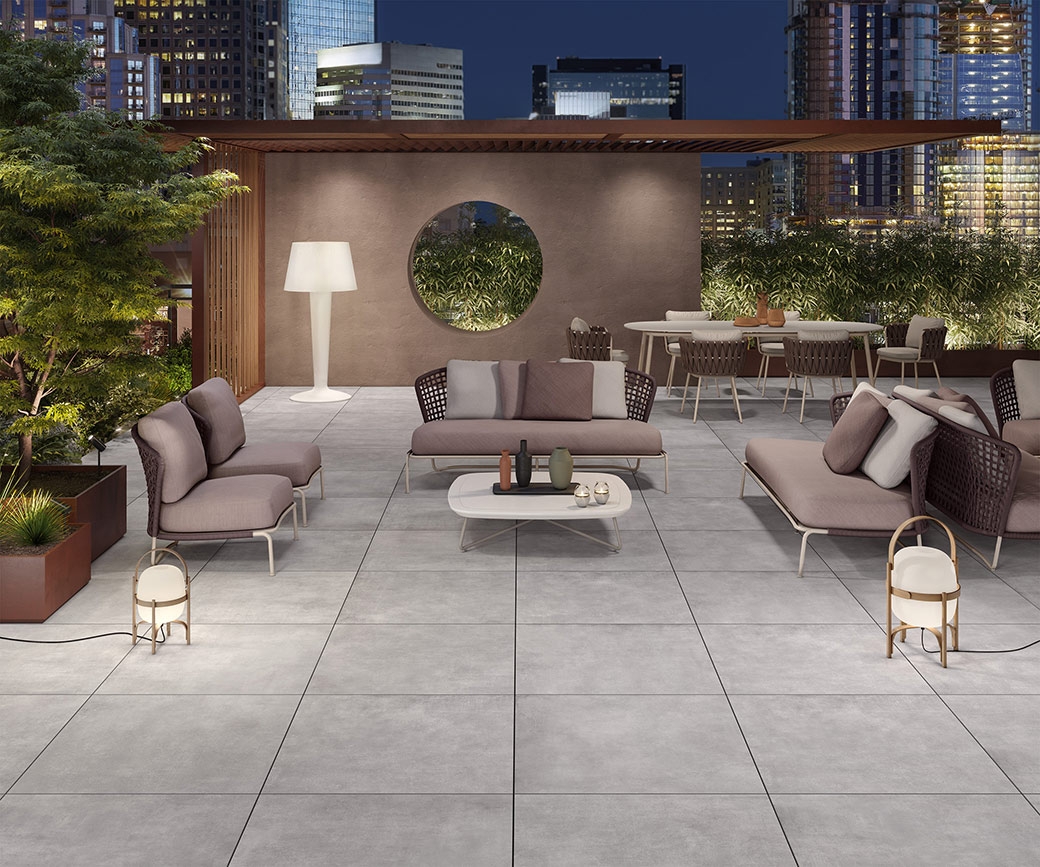 Bodenfliese FLOW grey 80x80