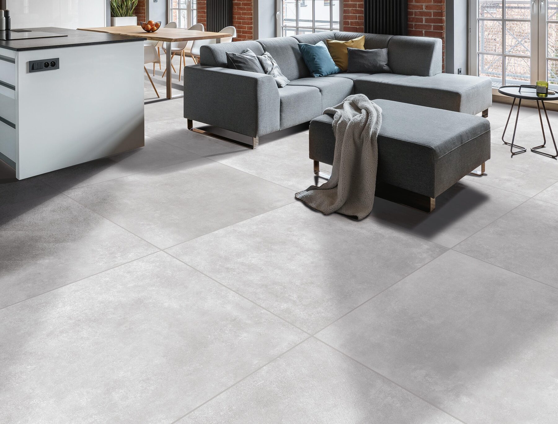 Bodenfliese CONCRETE steel grey 90x90