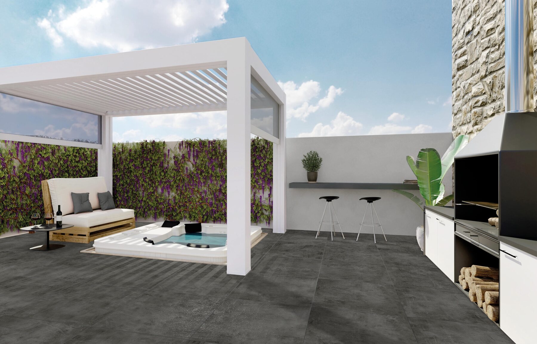 Bodenfliese MONTANA antracite 60x60