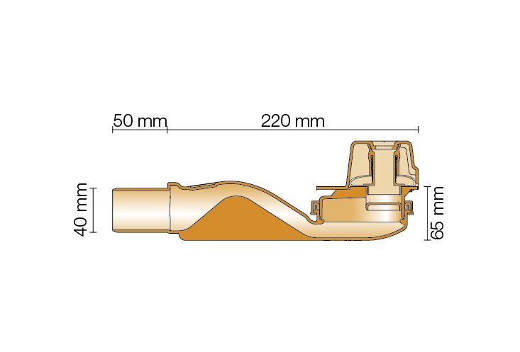 KERDI-LINE-VARIO H DN40 G5 Ablauf horizon