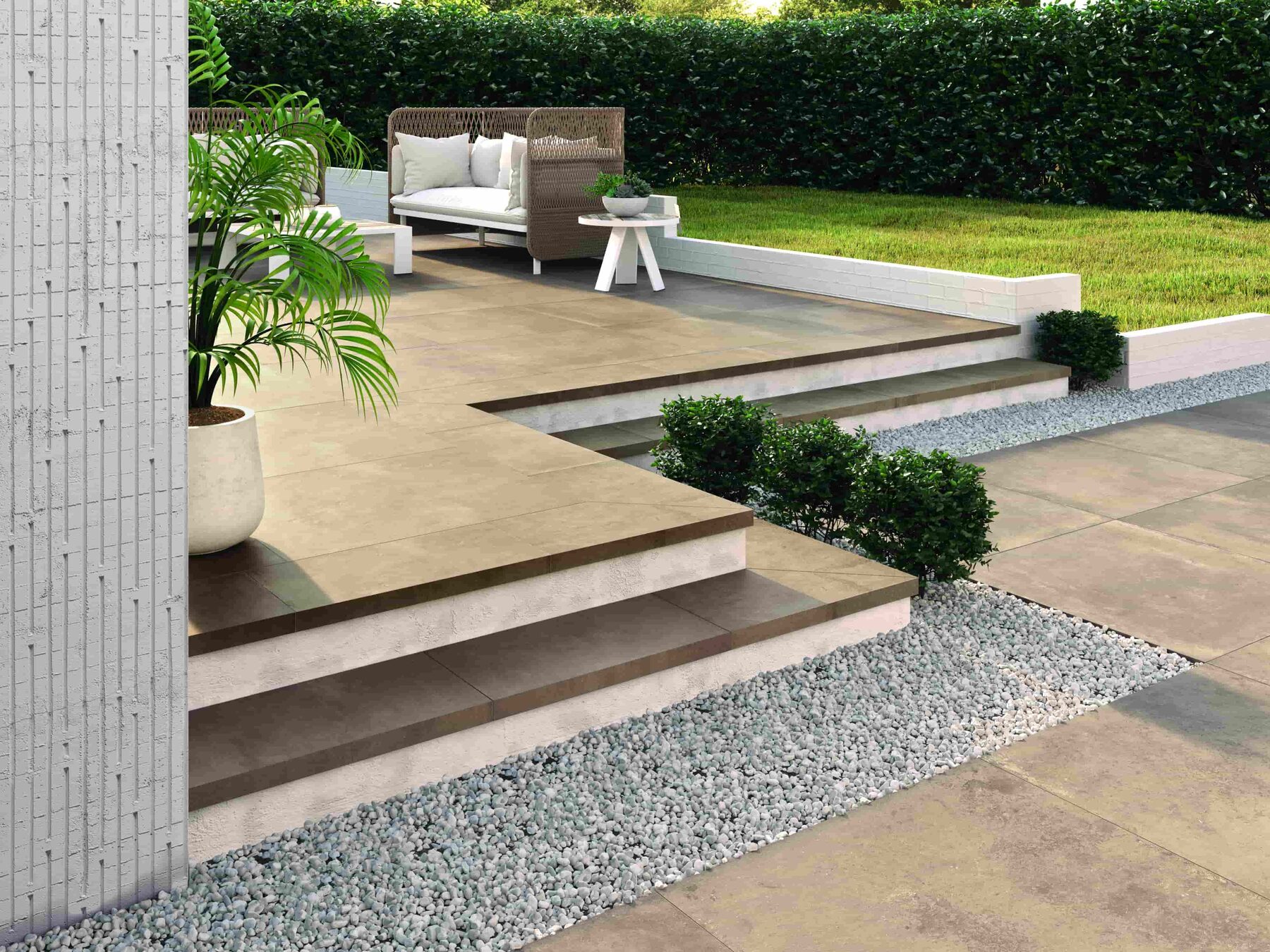 Outdoor-Fliese FUSION Tortora 60x60