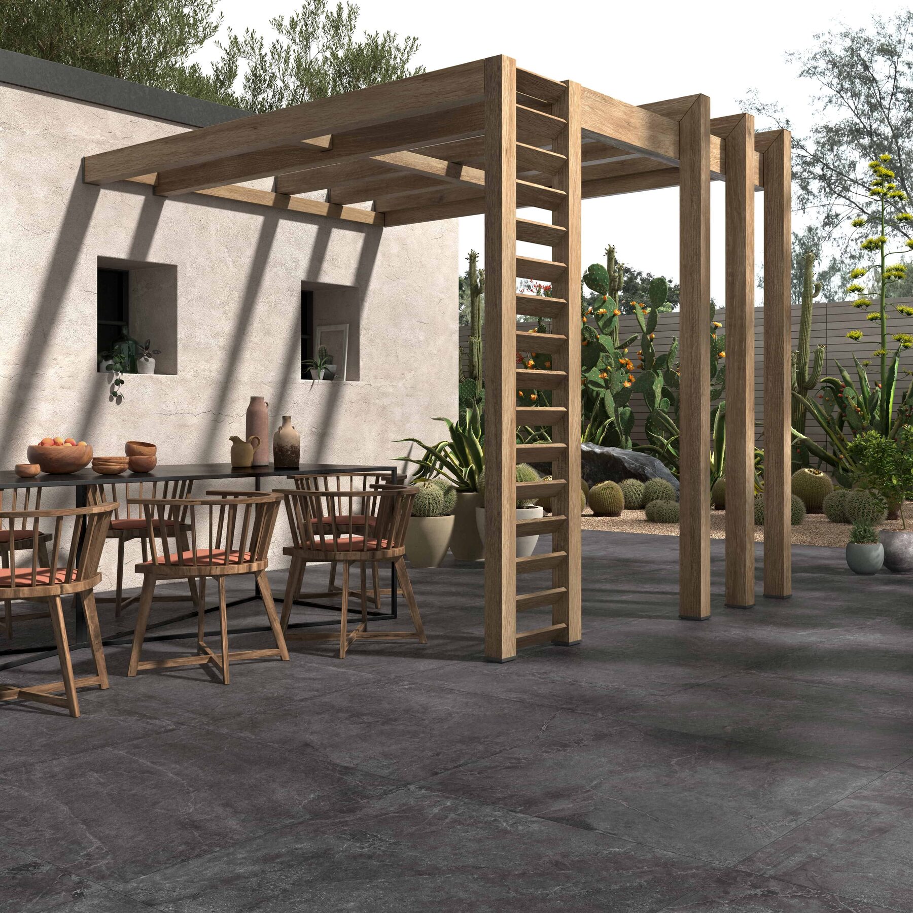 Outdoor-Fliese EVOLUTION black 60x90
