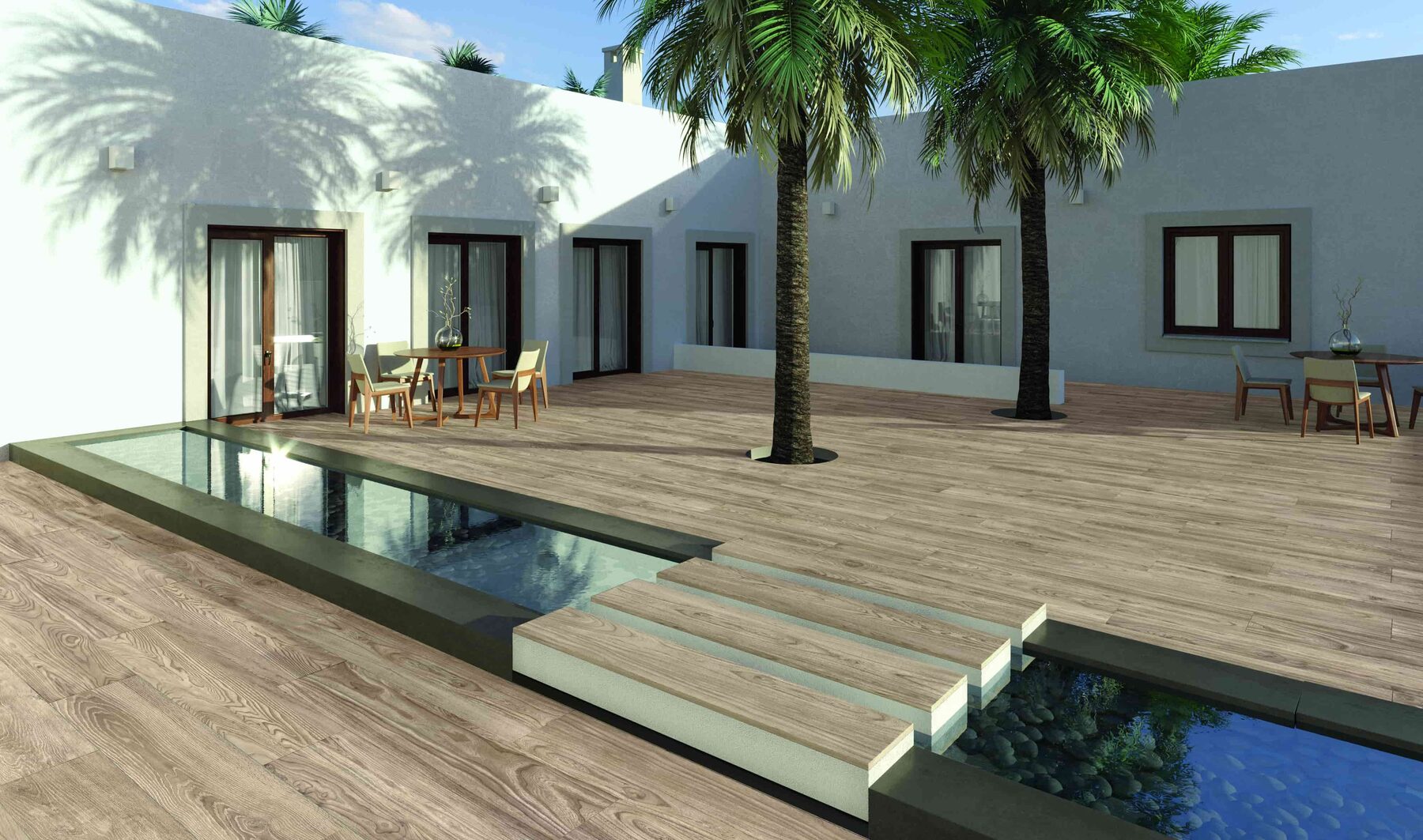 Outdoor-Fliese RUSTIC sand 40x120