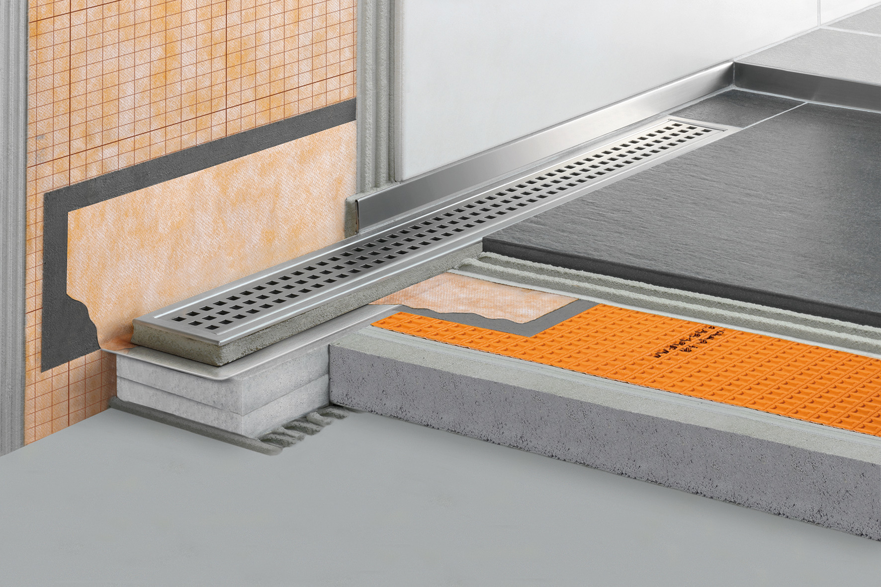 KERDI-LINE 1100mm vertikal DN50 Geruchsve