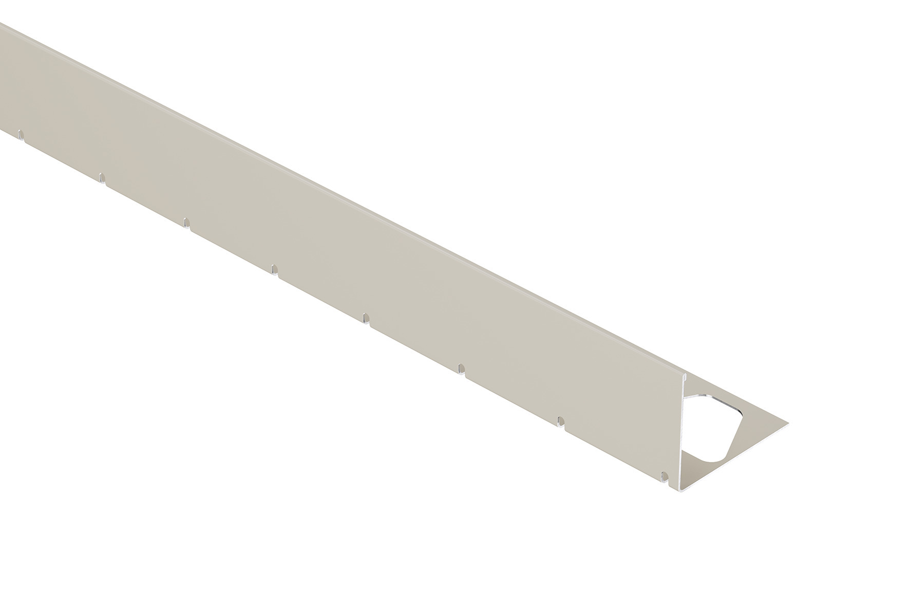 BARA-RWL 2,5m Randprofil pastellgrau H=25