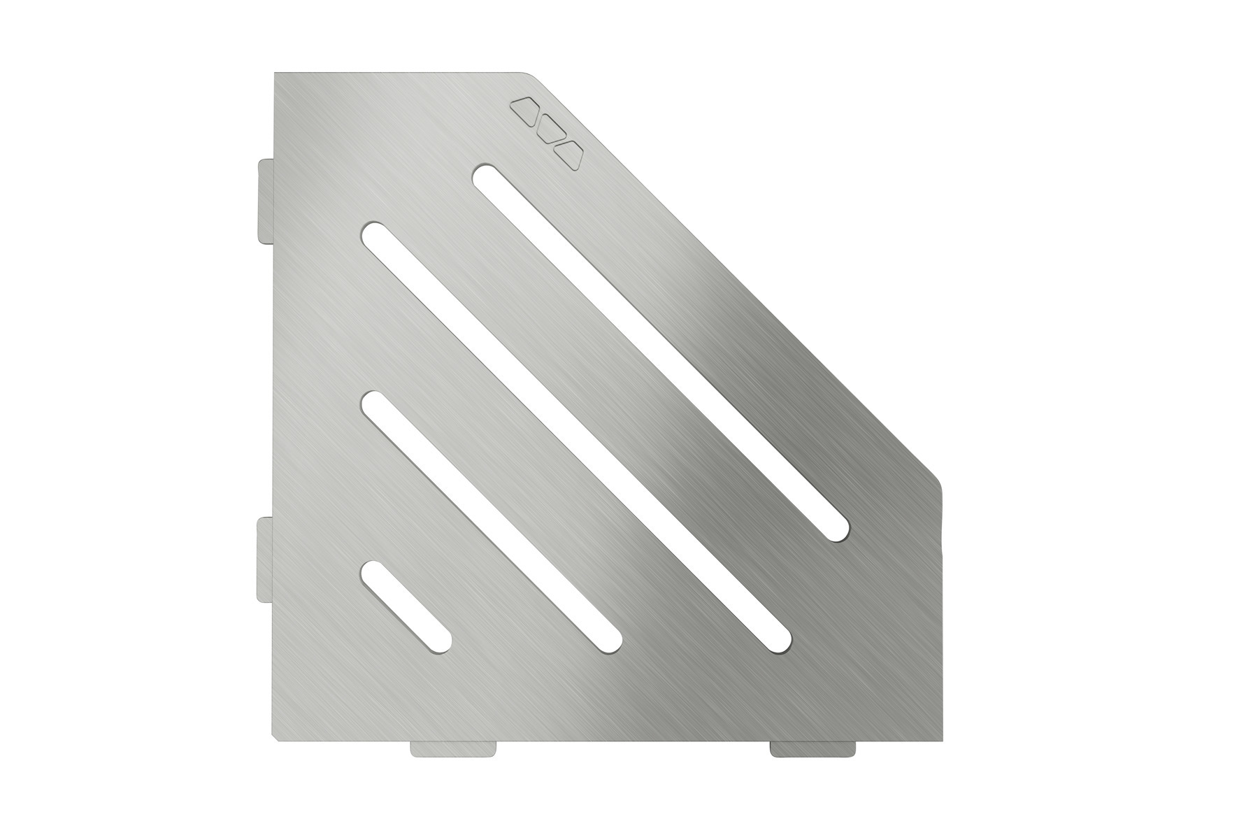 SHELF-E-S2 195x195mm Wave edelstahl gebür