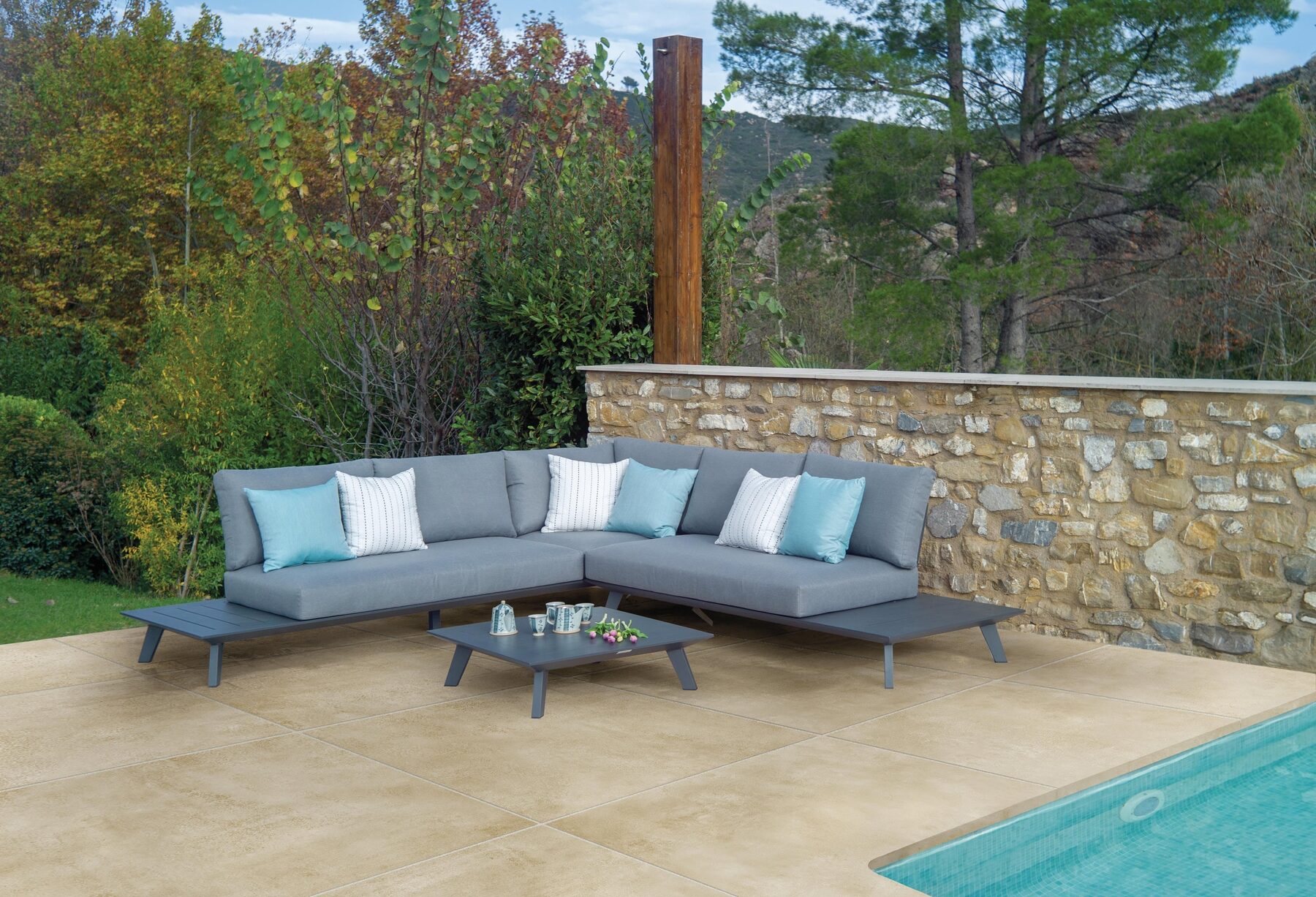 Outdoor-Fliese MONTANA avorio 90x90